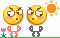 一对emoji蹦迪动图