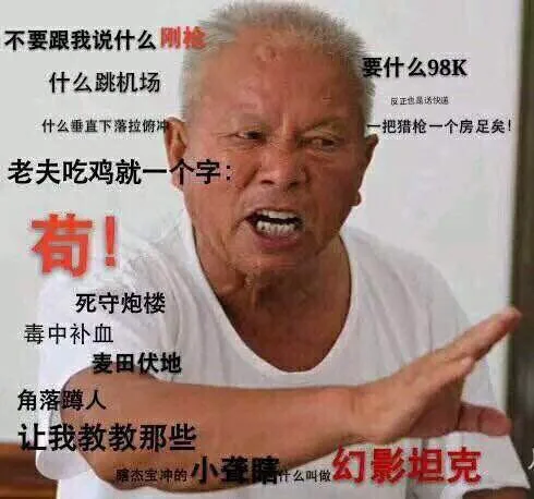 老夫吃鸡就一个字：苟！（老夫吃鸡就一个字：苟！）