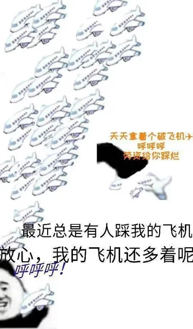 天天拿着个破飞机呼呼呼劳资给你踩烂最近总是有人踩我的飞机心,我的飞机还多着呢呼呼呼!（天天拿着个破飞机呼呼呼劳资给你踩烂最近总是有人踩我的飞机心,我的飞机还多着呢呼呼呼!）