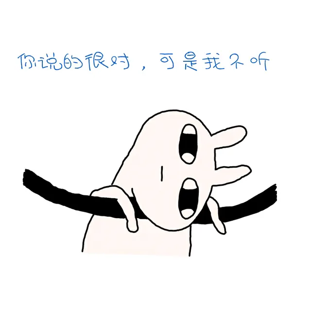你说的很对，可是我不听（你说的很对，可是我不听）