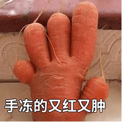 手冻的又红又肿