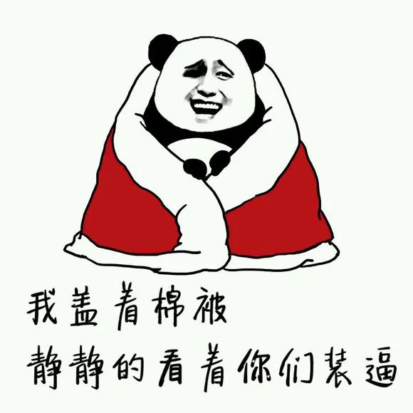 我盖着棉被，静静的看着你们装逼