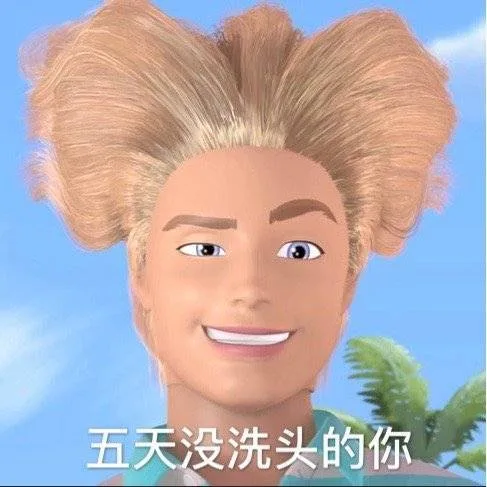 五天没洗头的你（芭比娃娃表情包）（五天没洗头的你（芭比娃娃表情包））