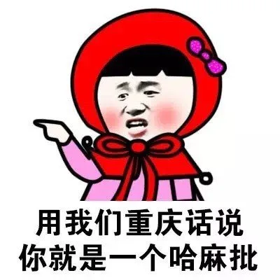 用我们重庆话说你就是一个哈麻批