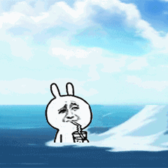 划水喝饮料 GIF 动图