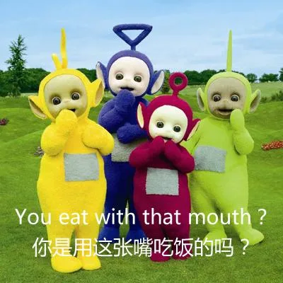 你是用这张嘴吃饭的吗？（You eat with that mouth）（你是用这张嘴吃饭的吗？（You eat with that mouth））