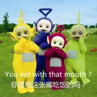 你是用这张嘴吃饭的吗？（You eat with that mouth）