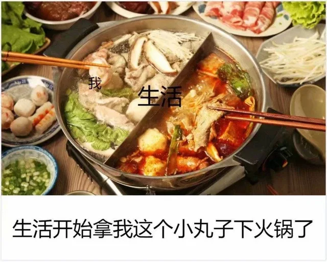 生活开始拿我这个小丸子下火锅了