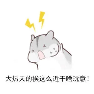大热天的挨这么近干啥玩意！