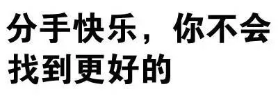 分手快乐，你不会找到更好的（分手快乐，你不会找到更好的）