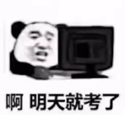 考试前的我，过于真实_熊猫头_考试