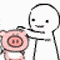 摸摸猪头 GIF 动图（摸摸猪头 GIF 动图）