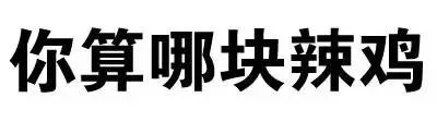 你算哪块辣鸡（你算哪块辣鸡）