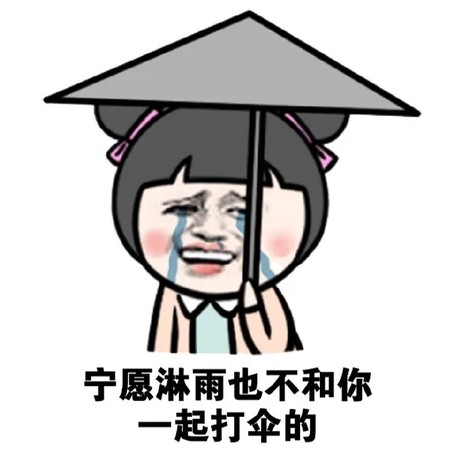宁愿淋雨也不和你起打伞的