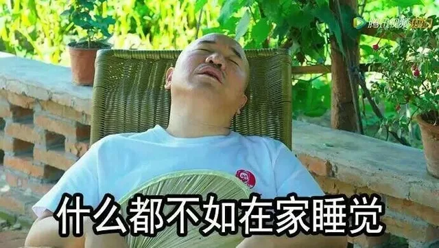 什么都不如在家睡觉