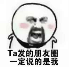 Ta发的朋友圈一定说的是我