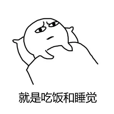 就是吃饭和睡觉（就是吃饭和睡觉）