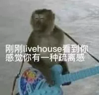 刚刚livehouse看到你感觉你有一种疏离感（刚刚livehouse看到你感觉你有一种疏离感）