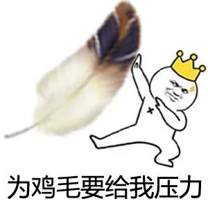 为鸡毛要给我鸭梨（压力）