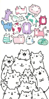 手绘猫咪