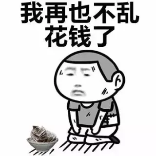 我再也不乱花钱了