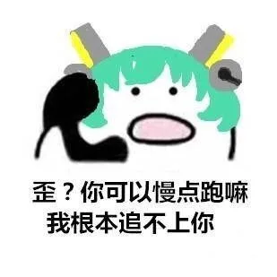 歪？你可以慢点跑吗，我根本追不上你