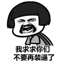 我求求你们，不要再装逼了（我求求你们，不要再装逼了）