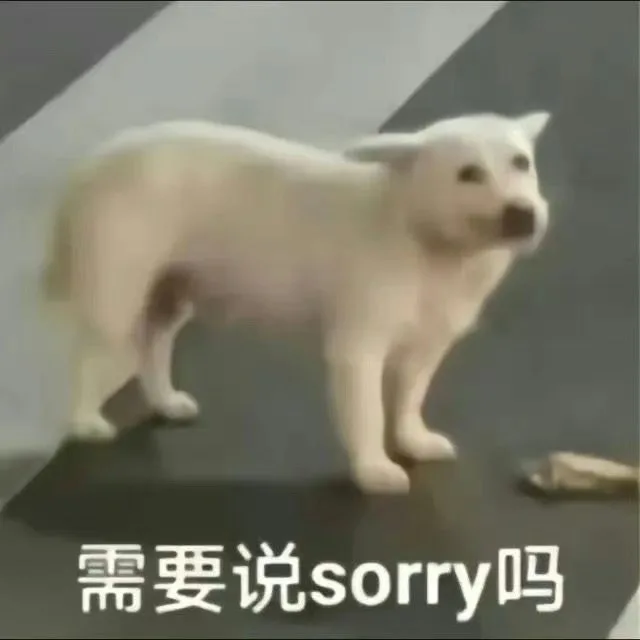 需要说sorry吗(狗狗表情包)（需要说sorry吗(狗狗表情包)）