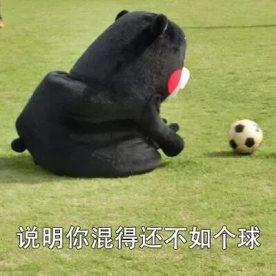 说明你混得还不如个球
