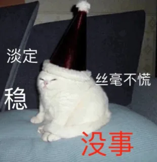 淡定丝毫不慌稳没事