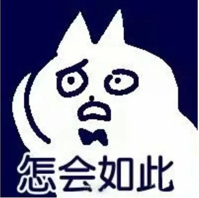 怎会如此（小蓝猫表情包）