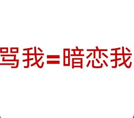 骂我=暗恋我（骂我=暗恋我）