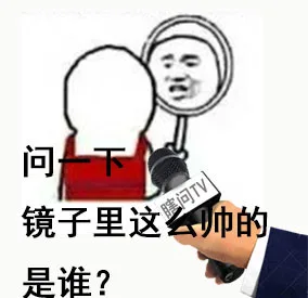 采访镜子，请问镜子里这么帅的人是谁？（采访镜子，请问镜子里这么帅的人是谁？）