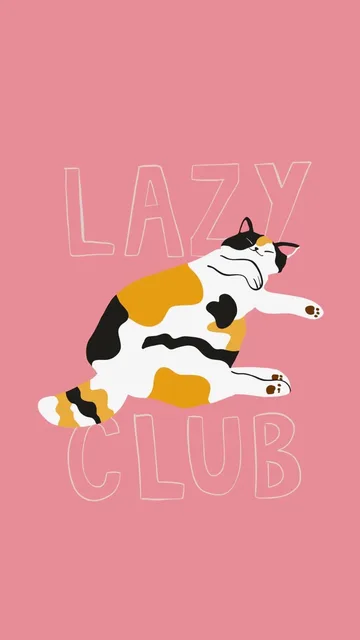 猫咪插画壁纸