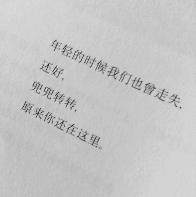 年轻的时候我们也會走失还好,兜兜转转,原来你还在这里（年轻的时候我们也會走失还好,兜兜转转,原来你还在这里）