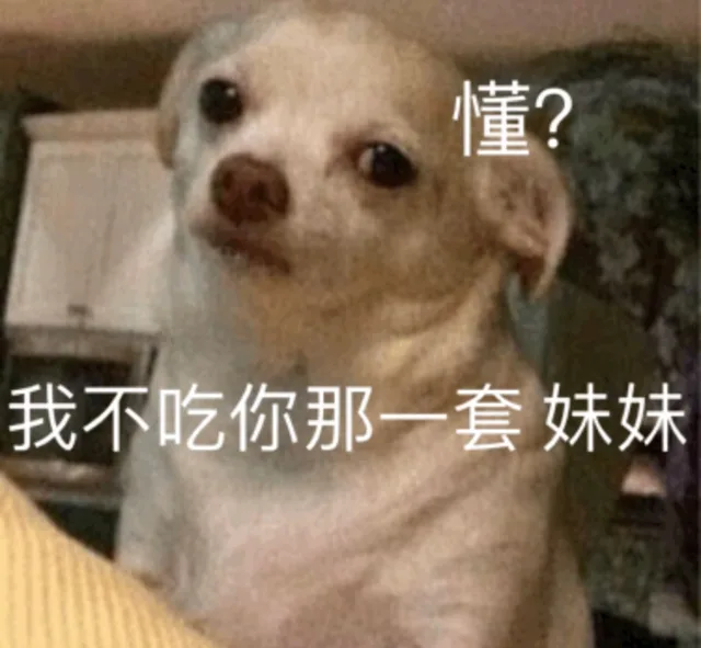 我不吃你那一套 妹妹 懂？（我不吃你那一套 妹妹 懂？）