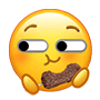 小黄脸吃东西