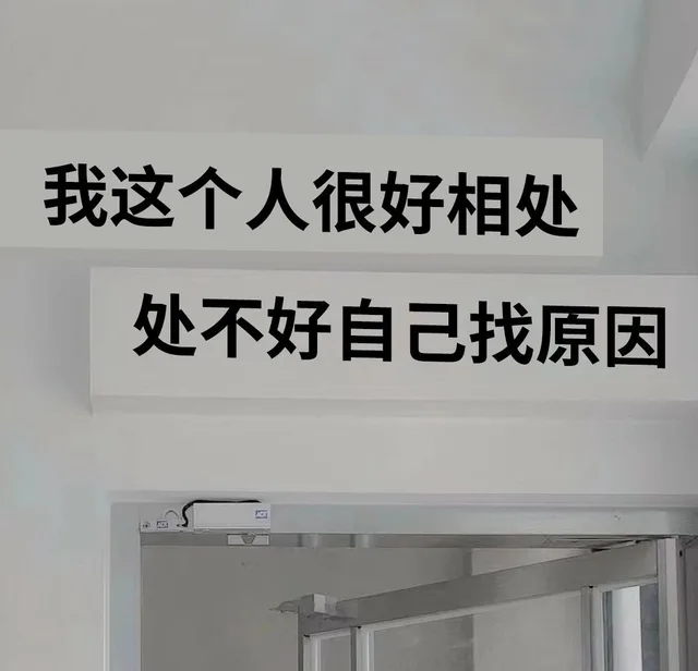 我这个人很好相处处不好自己找原因
