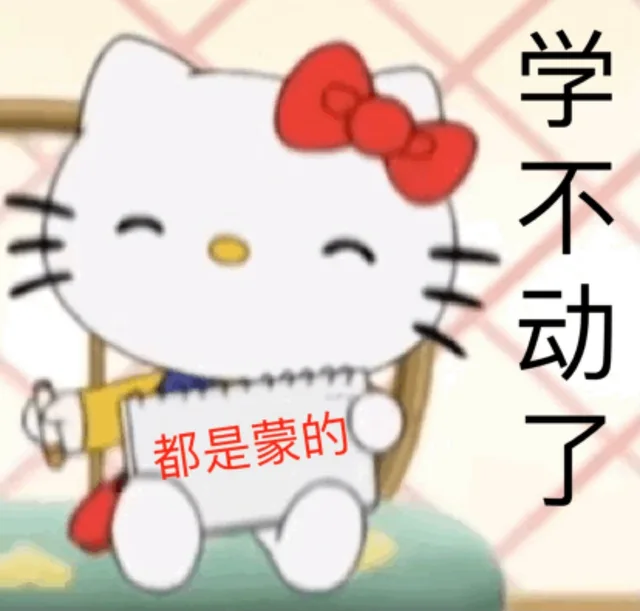 学不动了都是蒙的