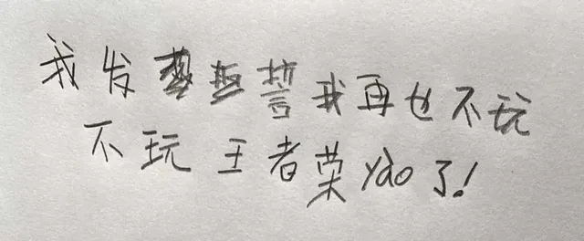 发誓我再不玩不玩王者荣了