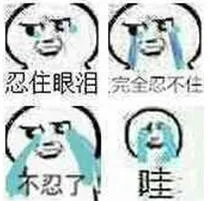 忍住眼泪 完全忍不住 不忍了 哇哇大哭