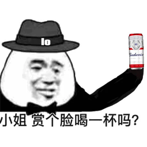 小姐，赏个脸喝一杯吗？（啤酒）