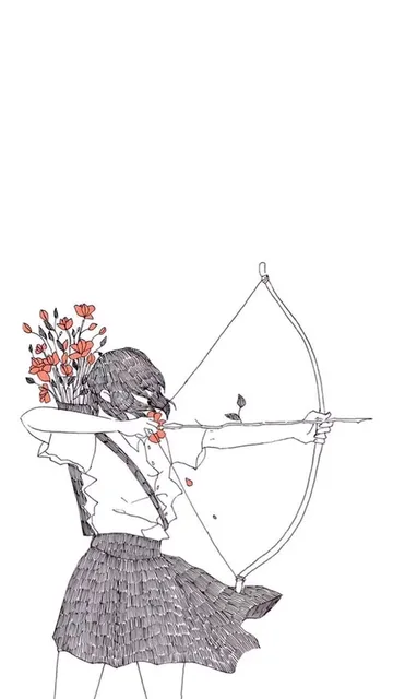 动漫女生射箭头像（动漫女生射箭头像）