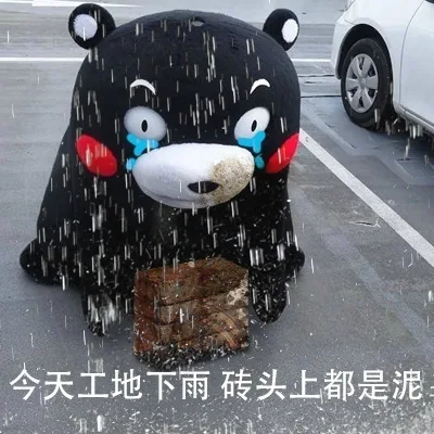 今天工地下雨砖头上都是泥（今天工地下雨砖头上都是泥）