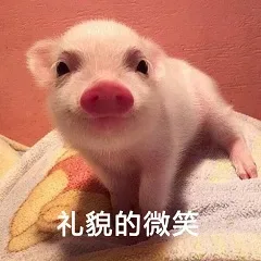 礼貌的微笑