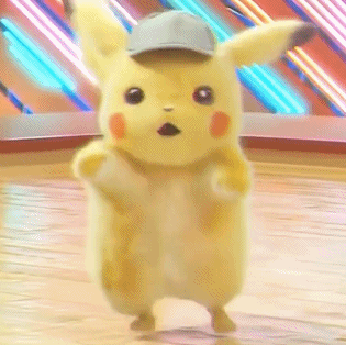 POKÉMON Detective Pikachu大侦探皮卡丘跳舞动图_卡通