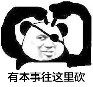 有本事往这里砍