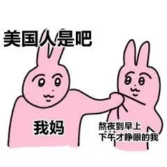美国人是吧我妈熬夜到早上下午才睁眼的我