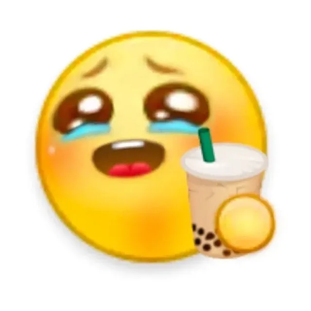 小黄脸手奶茶拿表情包（小黄脸手奶茶拿表情包）