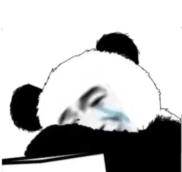 流泪熊猫头